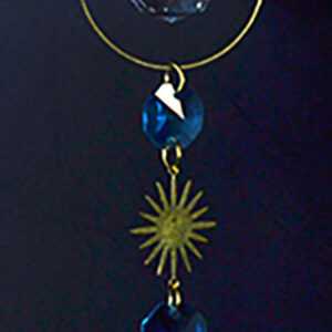 13" Blue & White sun catcher