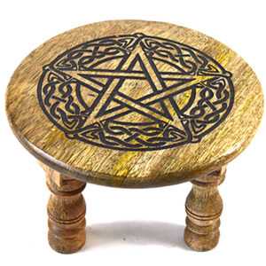 6"dia x 4" Pentagram altar table