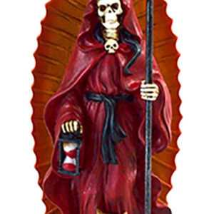 7" Santa Muerte red