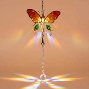 butterfly suncatcher with crystals