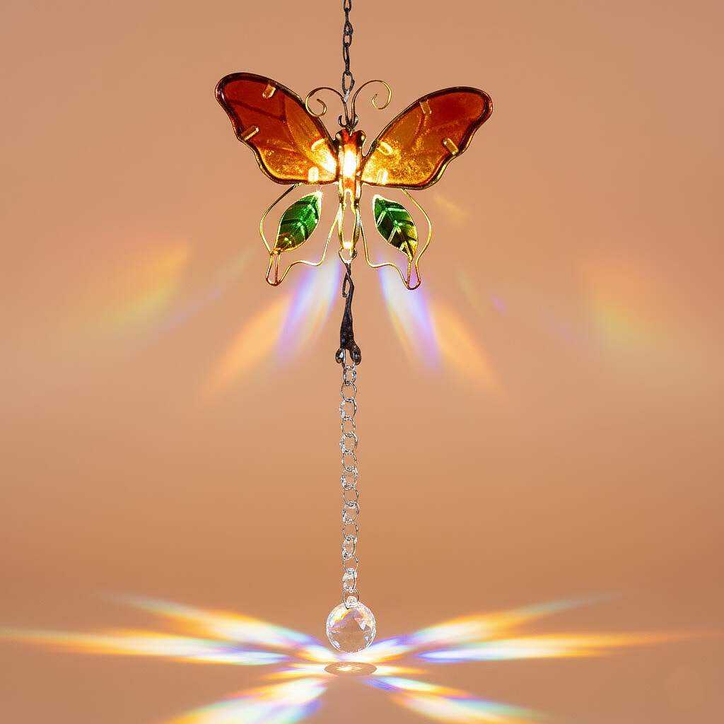 butterfly suncatcher with crystals