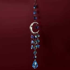 crescent moon suncatcher 18 inch