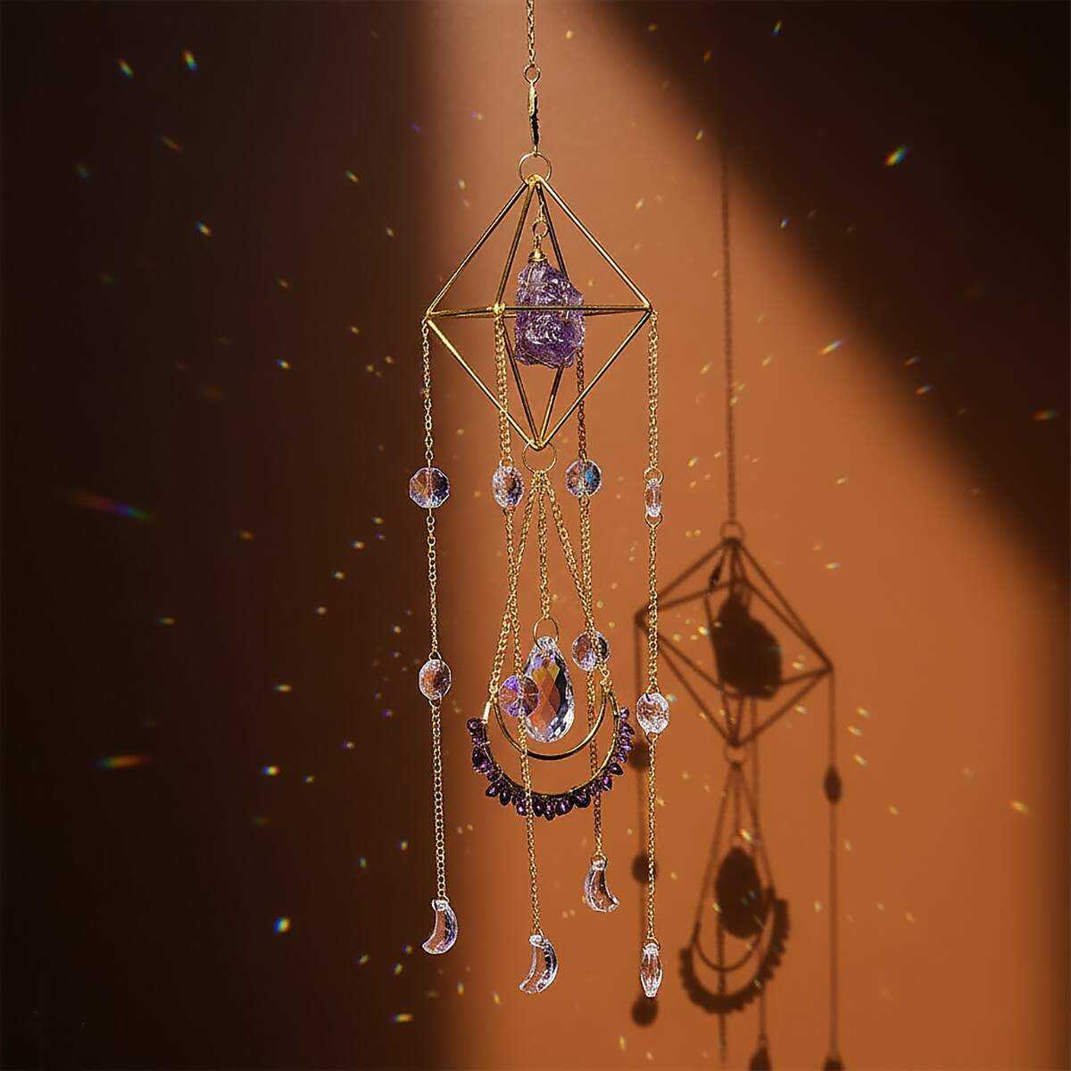 large amethyst suncatcher