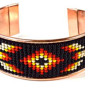 Czech Beaded Copper bracelet