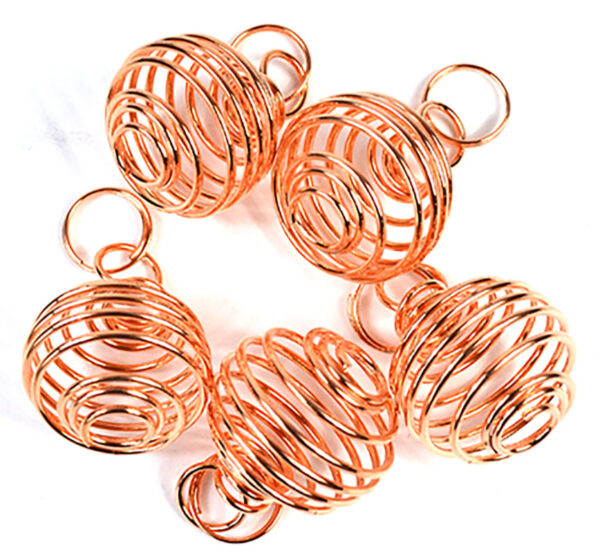 (set of 24) 3/4" Copper Plated coil