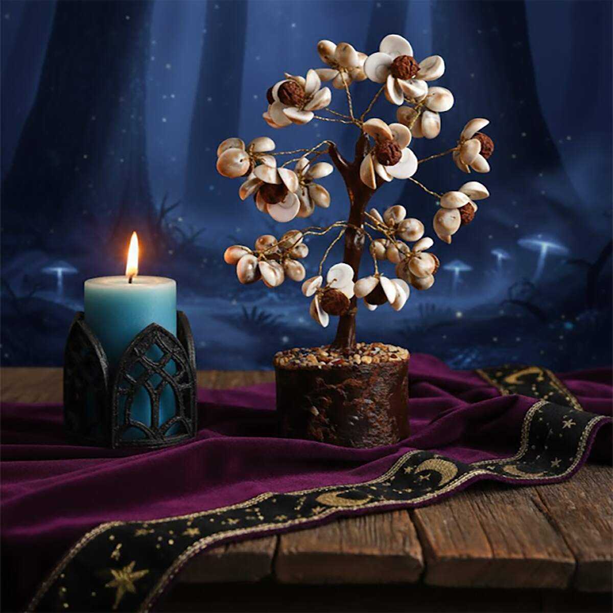 good luck tree rudraksha beads