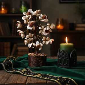 good luck tree with cowrie shells