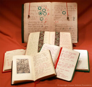 Gerald Gardner book of shadows (at the back) copyright Doreen Valiente Foundation