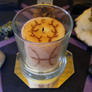 altar candles carving
