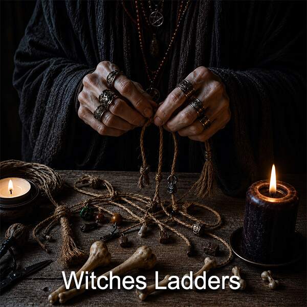 making a witch ladder making a witch ladder