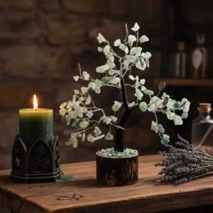 Green Aventurine Crystal Tree Good Luck Coins