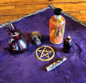 pentagram altar tile