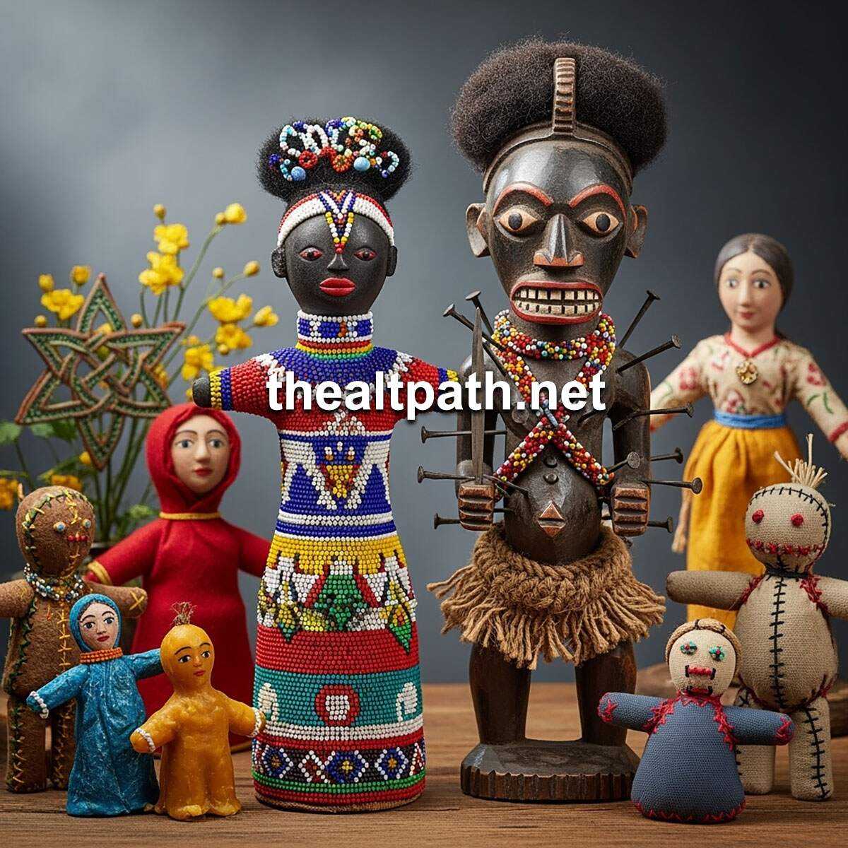 A sample of witch dolls of different cultures