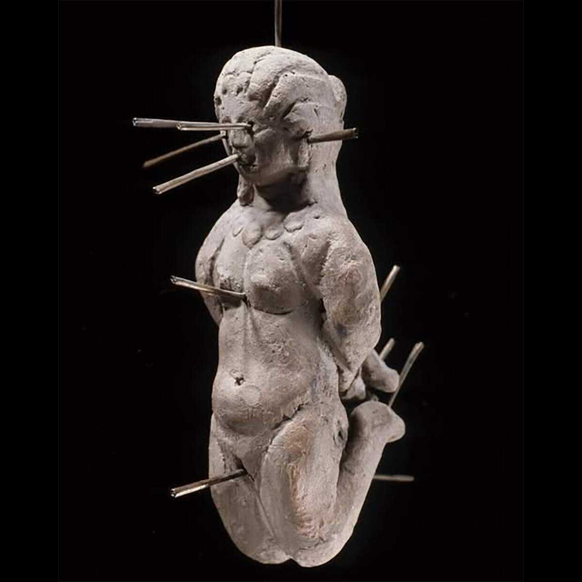 Roman Curse Doll Roman Period 3rd-4th centuries CE. Courtesy of Wikimedia Commons