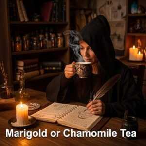 Sunday magic spells and rituals marigold tea