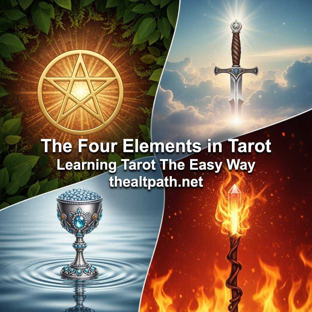 the four elements tarot earth air fire water
