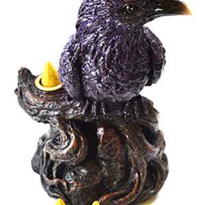 6 1/2" Raven backflow incense burner