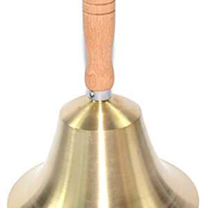 6 1/2" x 9" Brass Hand bell