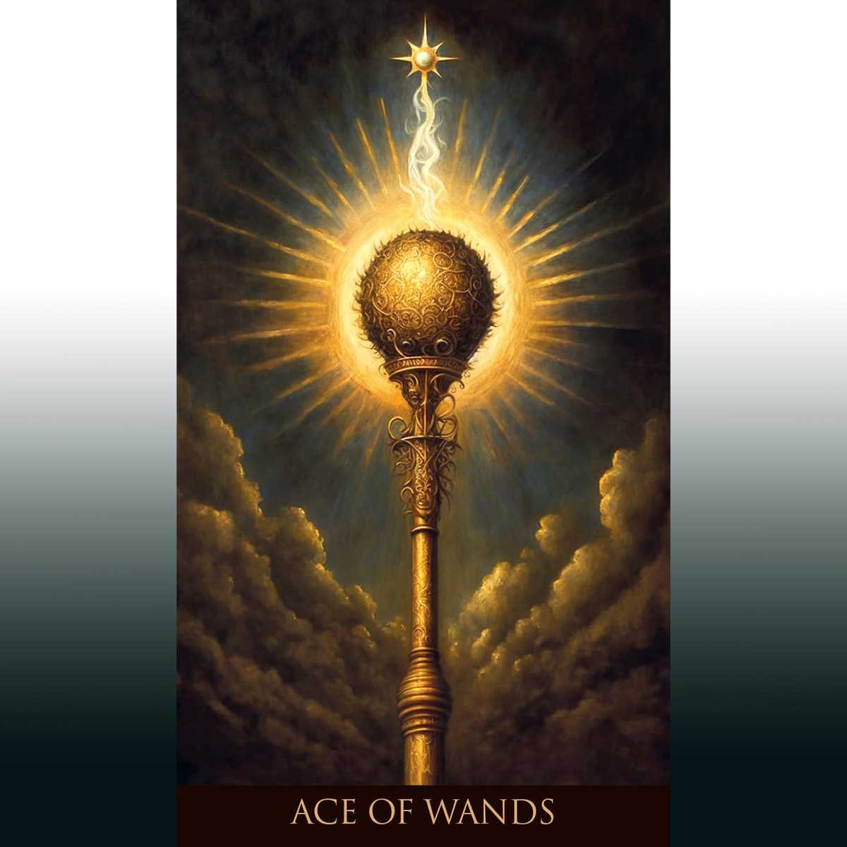 Whispers of Time Tarot the Ace of Wands