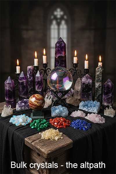 Bulk crystals for sale in many shapes and stone types for craft work, resale, and gift sets.