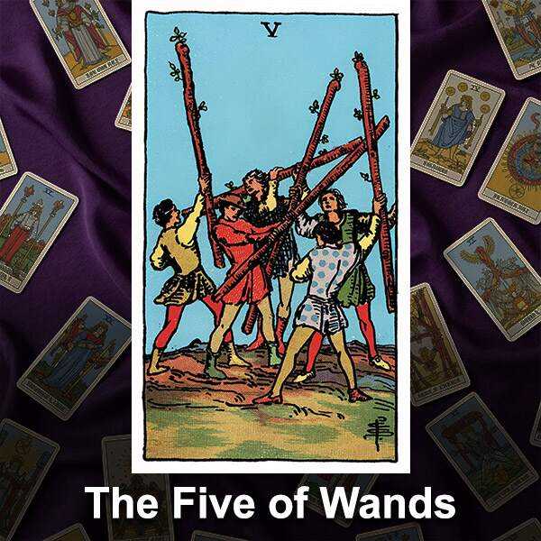 five of wands rider waite
