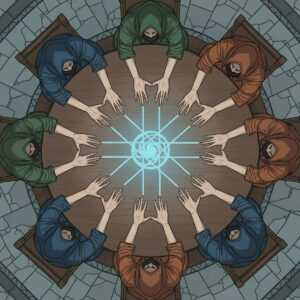 how to see auras round table exercise