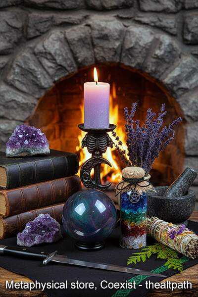 Metaphysical store offering altar tools, crystals, herbs, tarot, candles, and witchcraft supplies from Coexist The Alternative Path