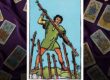 seven of wands meaning, rider waite tarot deck
