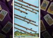 eight of wands rider waite tarot deck showing, free tarot lessons