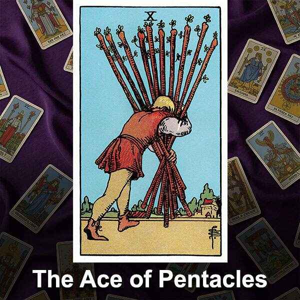 rider waite ten of wands meaning