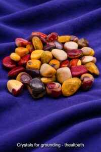 Mookaite stones shown for buy crystals for grounding online