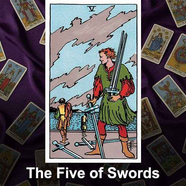 rider waite five of swords meaning