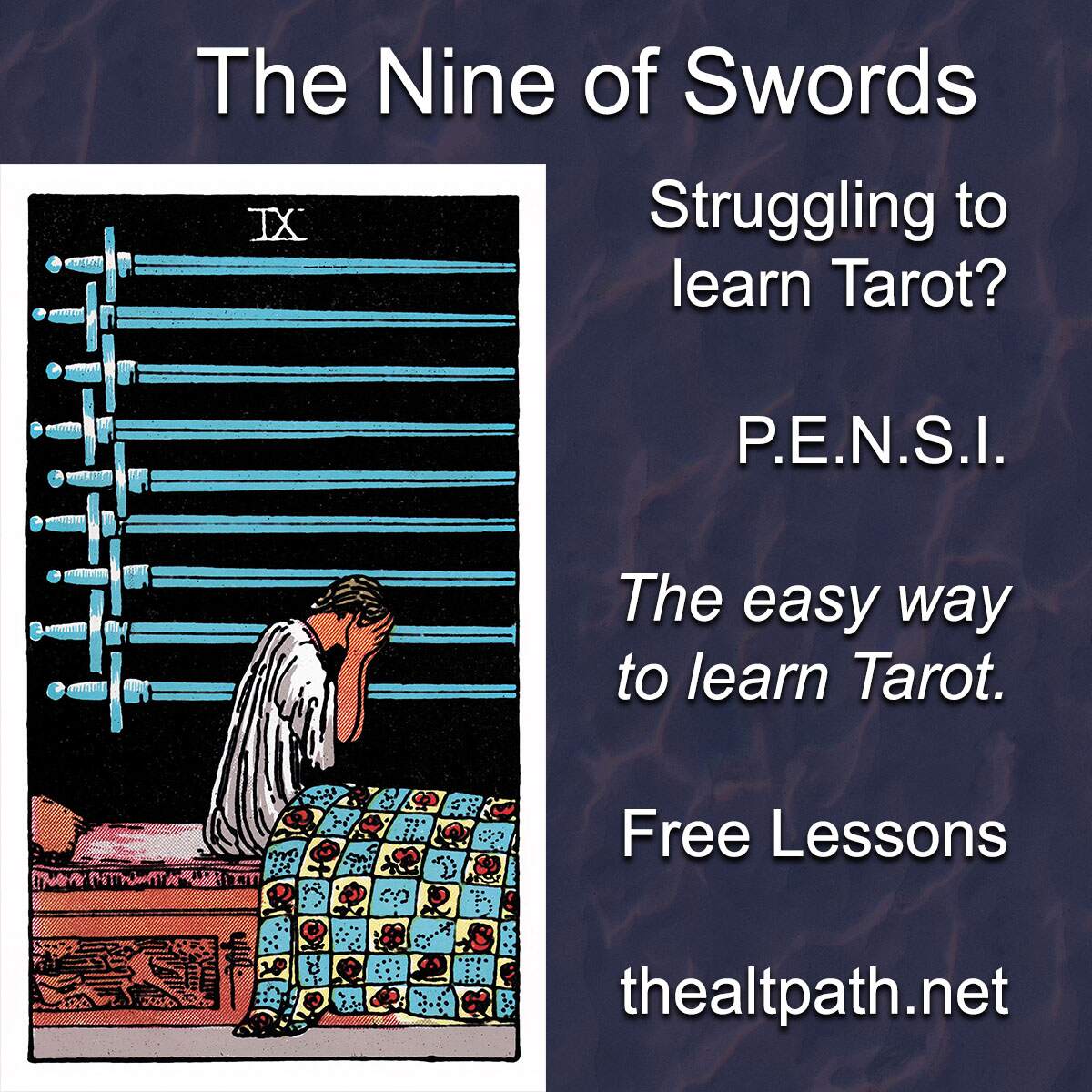 Nine of Swords Meaning