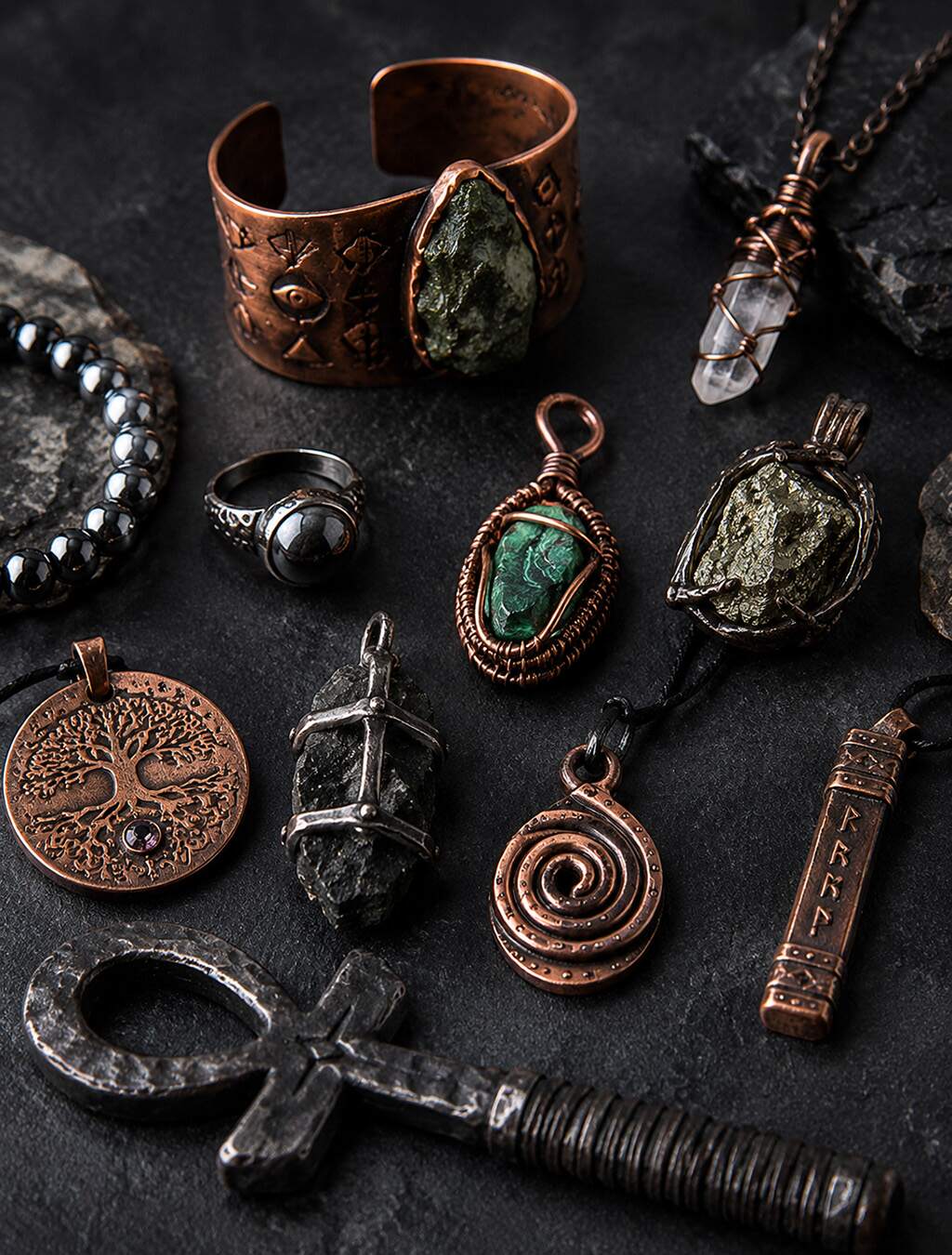meatal as metaphysical jewelry