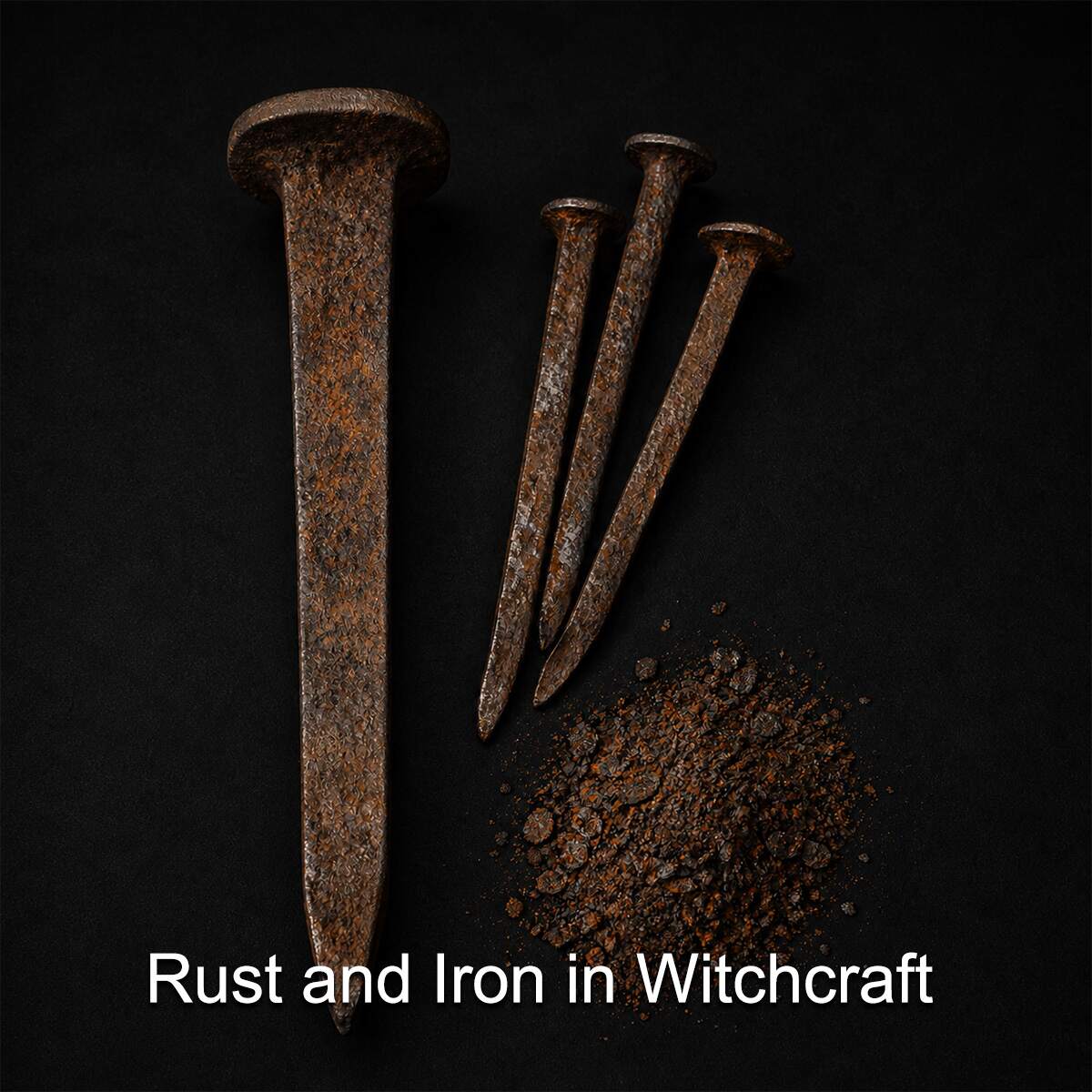 rusted iron use in witchcraft