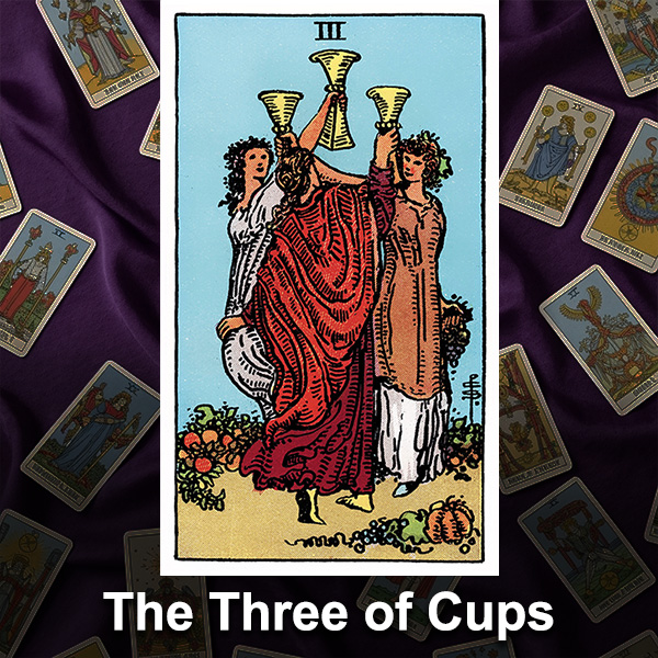 Three of Cups Learn Tarot